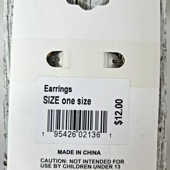 Christmas Tree Hoop Earrings - Picture 4 of 5